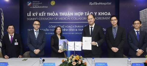 BỆNH VIỆN QUỐC TẾ MỸ (AIH) KÝ KẾT HỢP TÁC Y KHOA VỚI BỆNH VIỆN RAFFLES SINGAPORE