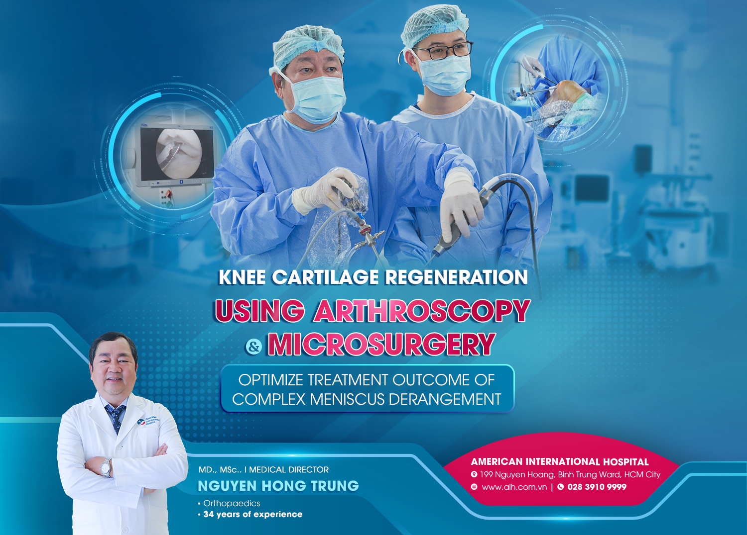 KNEE CARTILAGE REGENERATION USING ARTHROSCOPY & MICROSURGERY – OPTIMIZE TREATMENT OUTCOME OF COMPLEX MENISCUS DERANGEMENT