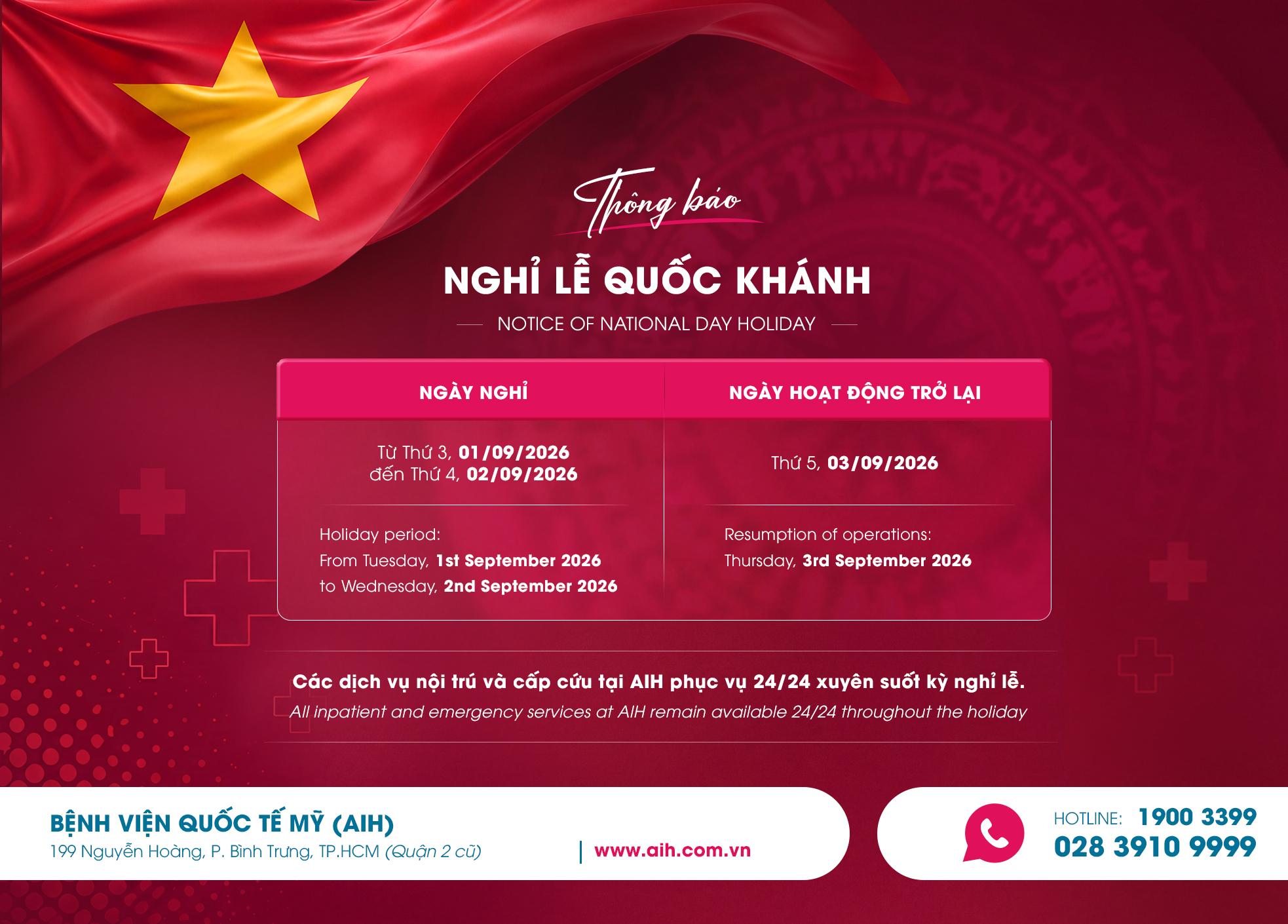 HOLIDAY SCHEDULE ANNOUNCEMENT FOR THE NATIONAL DAY 2026