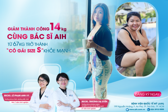 GIẢM THÀNH CÔNG 14 KG CÙNG BÁC SĨ AIH: HÀNH TRÌNH TỪ 67KG TRỞ THÀNH “CÔ GÁI SIZE S” KHỎE MẠNH VÀ YÊU ĐỜI