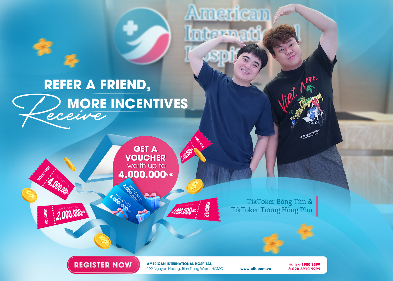 REFER A FRIEND, RECEIVE MORE INCENTIVES | GET A VOUCHER WORTH UP TO 4,000,000 VNĐ