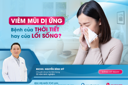 VIÊM MŨI DỊ ỨNG: BỆNH CỦA THỜI TIẾT HAY CỦA LỐI SỐNG?